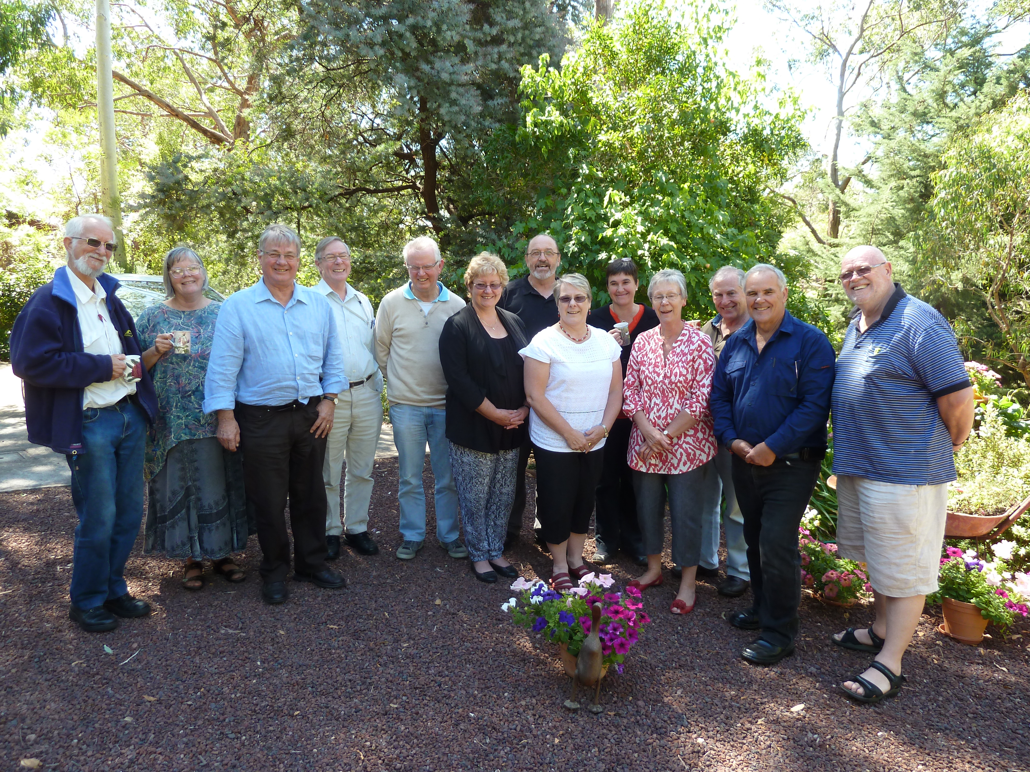 Supervisors at an education-in-supervision workshop, held at John and Margie Virgin's home in the Adelaide hills. February, 2014